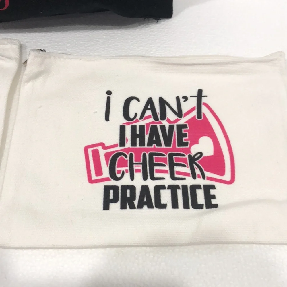 Cheer Junkie Black and White Pouches Bundle